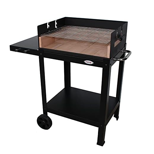 Barbacoa De Exterior Para Carbón Y Leña Con Ladrillo Refractario, Menorca V20 - Imor En Oferta Imor - Barbacoa De Jardín De Carbón Y Madera Con Ladrillos Refractarios Menorca V20