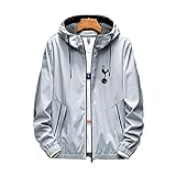 トッテナムホットスパーフットボールクラブロゴファン付きメンズスウェットジャケットスポーツ長袖パーカー冬暖かいコートフルジップフード付きジャケットパーカーユニセックス,グレー,L