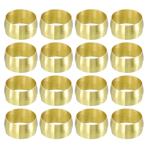 sourcing map Lot de 30 embouts de compression en laiton pour tube de 14 mm OD pour tuyau d'eau, d'huile et d'air