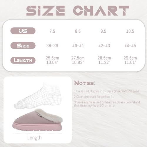GOKTOW Fuzzy House Slippers for Women - Winter Slippers for Women Indoor & Outdoor, Non-Slip Easy Care4