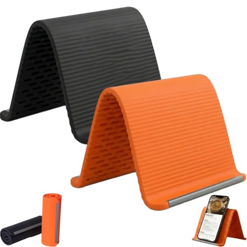 Flexible Silicone Aluminum Phone Stand, Bendable Rollable Foldable Design Wrap