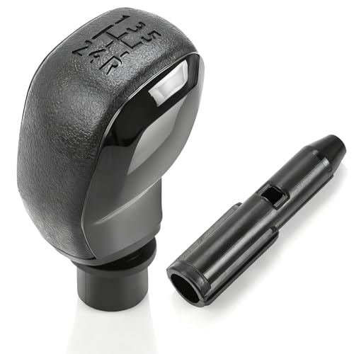 GIONAR Pommeau de Vitesse pour Peugeot 206 207 208 301 307 308 408 508 2008 3008 Citroen C2 C3 C4 C5 C-Elysee, Levier de Vitesse ABS Matériel, avec 1...