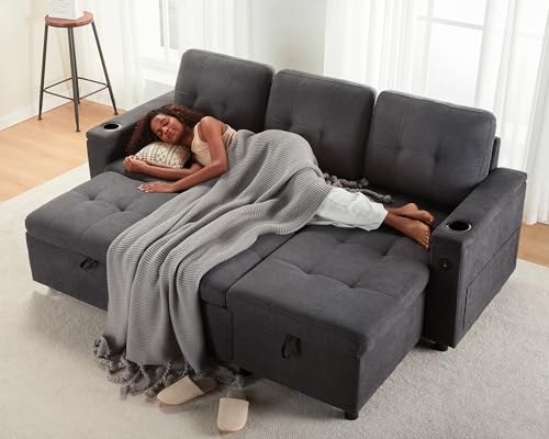 Vanacc Sofa Bed, Sleeper Sofa With Usb Charging Ports thumb #3