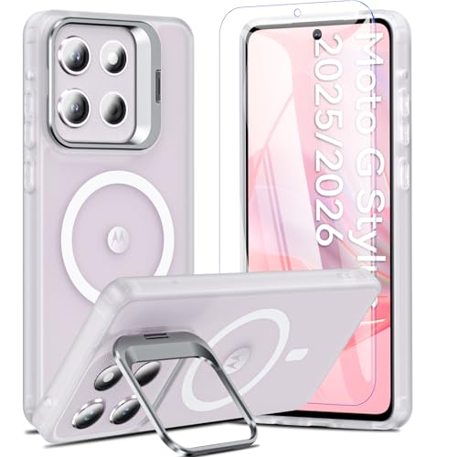Coque Moto G Stylus 5G 2025 translucide mate magnétique rigide antichoc