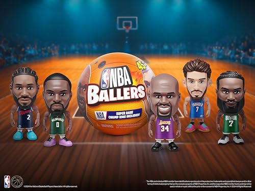 5 surprise nba ballers series 2 by zuru licensed nba collectible surprise unboxing basketball collectible sports toy for boys ages 3 and up 2 capsules