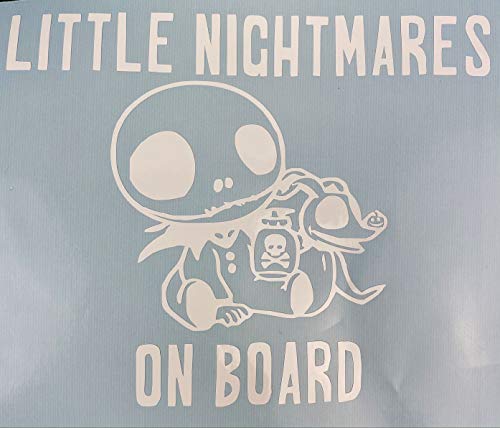 Image of Little Nightmares On Board, White Vinyl Car Decal, Sticker, New Gift