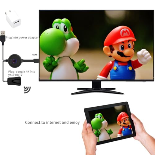 Image of WiFi Display Dongle, Wireless Display Receiver 1080P Wireless Dongle HDMI TV Miracast DLNA Airplay Compatible with iOS /Android /Windows /Mac (X3)