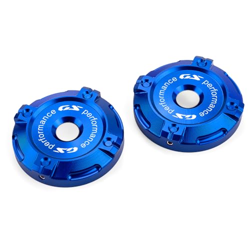 Paire de caches fourche R1300GS et Adventure 2024-2026 en alu anodisé bleu