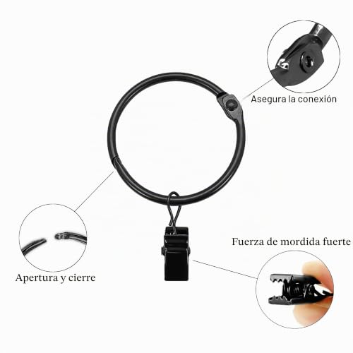 Mejores precios y opiniones de Aros para cortinero los diez mejores. 23 Imagen adicional