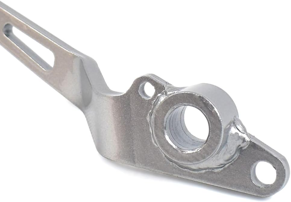 Three T Lirun Motorbike Rear Brake Pedal Foot Shift Lever for Kawasaki Z400 2019-2023 Ninja 400 18-23 Aluminum Silver