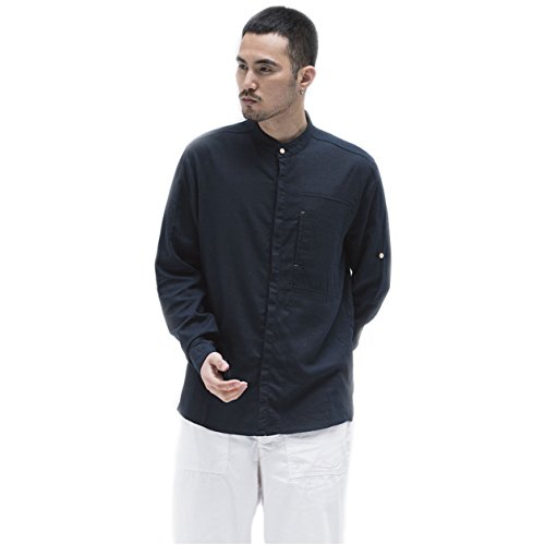 Chemise homme slim fit BaronHong en coton doux à fines rayures