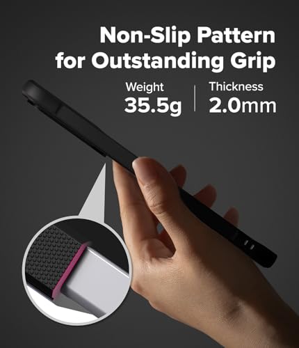 Image of Ringke Onyx for Samsung Galaxy S25 FE Case [Anti-Fingerprint Texture] Ultra Thin Lightweight Shockproof Cover with Non-Slip Side Grip - Black