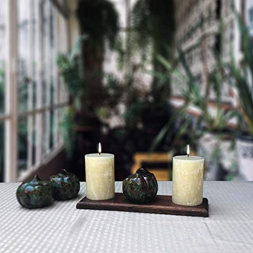 Simply Soson 3x6 Inch Egg Shell Ivory Textured Bulk Set Unscented Pillar Candles, Drip-less, Smokeless, Long and Slow Burning Candle Sticks. Perfect for wedding, Party and Home Decoration (Pack of 3). - Thumbnail 7