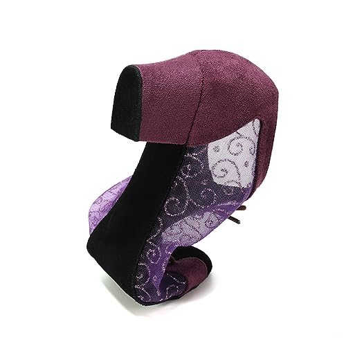 Women's Lace-up Ballroom Latin Dance Shoes Peep Toe Salsa Tango Dance Practice Shoes Low Heel2