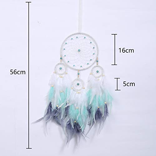 Boho Dream Catcher Home Decor for Girls Bedroom, Dream Catcher Room Decor Unique Find Blue Dream Catchers - Image 3