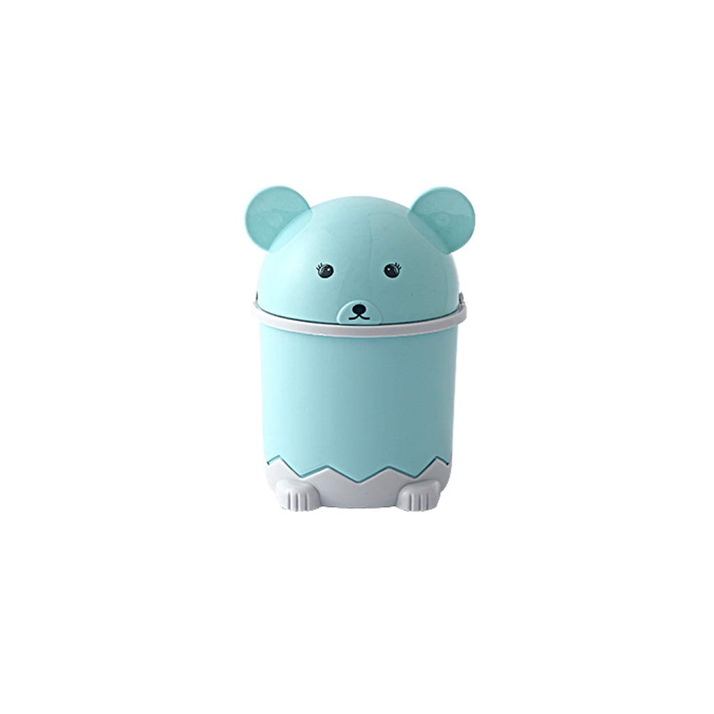 Poubelle De Bureau Monstre Mignon - Mini Corbeille Avec Couvercle Pour Chambre, Salon Ou Voiture