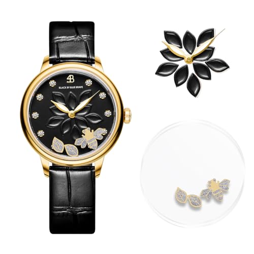 Montre pour femme cadran blanc double saphir antichoc et bracelet en cuir