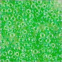 Miyuki Round Rocaille Seed Bead 15/0 Ceylon Light Green (3 Gram Tube)