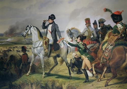 Toile Horace Vernet Bataille de Wagram tableau décoration murale 60x90