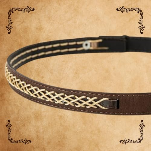 Image of Gamboa Hat Bands for Cowboy and Cowgirl Western Accesories for Men and Women Leather Style Hat Belt Band