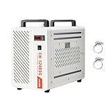 VEVOR Industrieller Wasserkühler 1,6 kW, Wasserkühlsystem mit Kompressor, 7-L-Tank, max. Durchfluss 13 L/min, Industrial Water Chiller für CO2-Lasergravur- & -schneidmaschinen