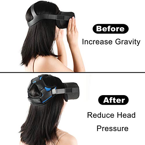 Eyglo Hoofdband Hoofdband voor Oculus Quest 2/Oculus Quest VR-headset Hoofddruk verminderen Beschermkop Oculus Quest 2… - Image 4