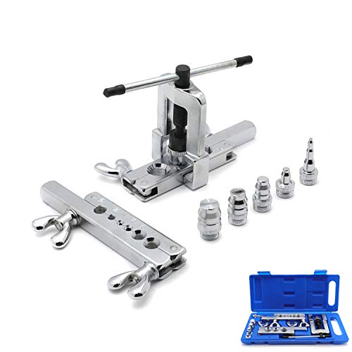 HTTMT- Blue Flaring Tool Kit Set Water Gas Automotive Plumbing O.D. Tubing Kit [P/N: ET-TOOL026-BLUE]