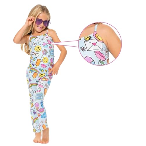 Girls Scattered Icon Camisole & Undershirt Set Trendy One-Size Tank Tops for Tween Girls 7-14 Ideal for Layering4