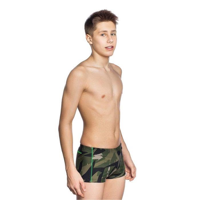 Short de bain Sandford garçon kaki idéal pour la plage et piscine