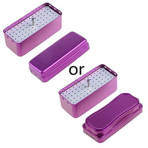 SZYDD Dental Oral 72 Hole Bur Box 72 Hole Aluminum Autoclave for Dental Files