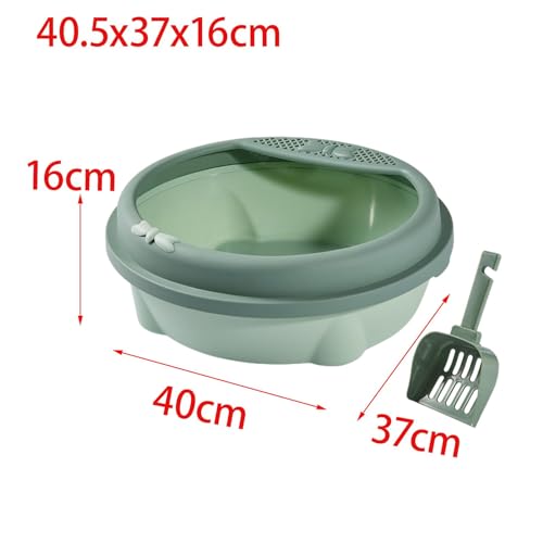 Arenero semi cerrado para gatos Baoblaze grande verde miniatura 2