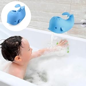PandaEar Baby Tap Cover voor Kinderen, Walvis Tap Protector voor Kids Bad, Kraan Cover, Bad Uitloop Cover – Blauw