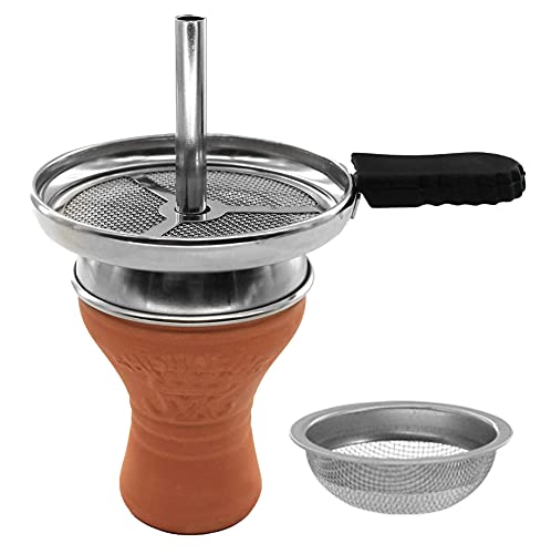 Shisha King® SKS 633 Fiesta Shisha Set Hookah 56 cm Aluminium + Zubehör | 2 Anschluss Wasserpfeife Komplett Set Schlauch… – Bild 3