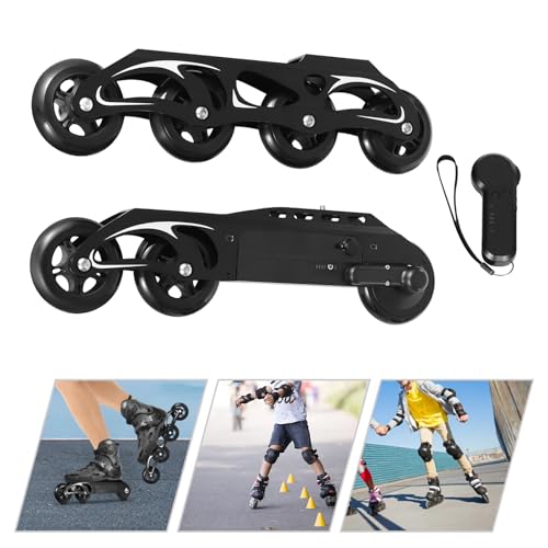 Roller Skate Shoes for Kids Boys Girls Fashion Sneakers Wheels Roller Shoes Wheeled Black3