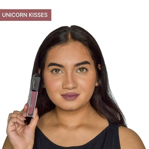 Image of Love Earth Liquid Mousse Lipstick - Unicorn Kisses Matte Finish | Lightweight, Non-Sticky, Non-Drying,Transferproof, Waterproof | Lasts Up to 12 hours with Vitamin E and Jojoba Oil - 6ml