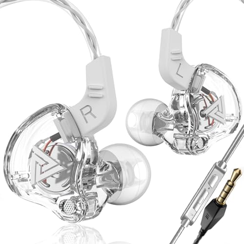 QJF-AK6 �L���C���z�� (�C���C���[)�AHIFI ���� �m�C�Y�L�����Z�����O ���j�^�[ �Q�[�� �C���[�t�b�N �C���z�� 3.5mm �v���O �z�[�� �I�t�B�X/�Q�[��/�ʋ�/�w�Z/�X�|�[�c/���y���j�^�����O�p (�}�C�N�t���A��)