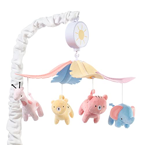 Image of Snuggle Jungle Pastel Safari Musical Baby Crib Mobile Soother Toy