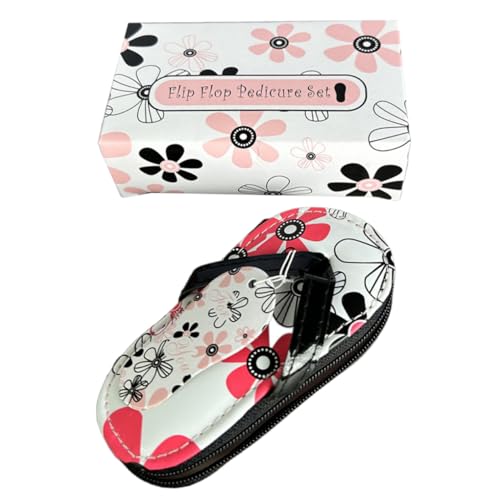 Ipetboom Flower Slippers Nail Clippers Set Stylish Manicure Tools for Women Nail Care Kit for Home Travel