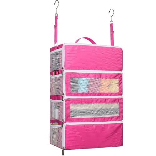 Vokelater Pink Medium Suitcase Organizer, 4 Compartments