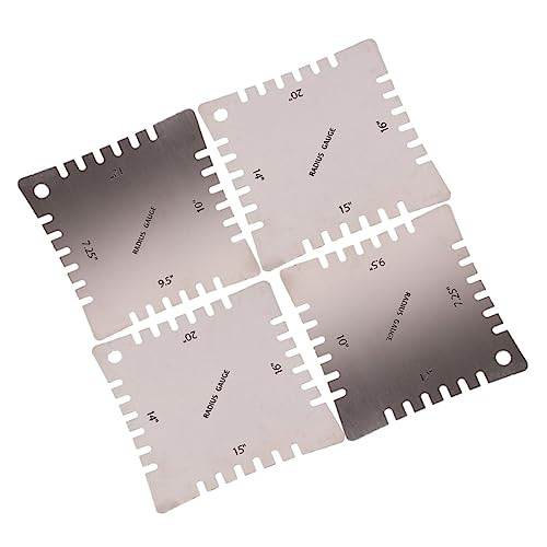 ULDIGI 高精度ギターアーク定規 金属製ギター半径ゲージ アクションゲージ ギター測定ツール 弦楽器アクセサリー ギターゲージセット