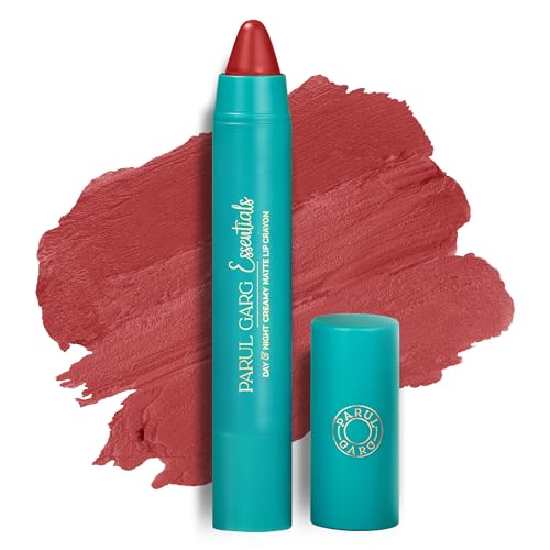 Image of Parul Garg Beauty Creamy Matte Lip Crayon | Soft Matte & Hydrating Formula with Almond Oil & Vitamin E | Rich Pigment & Comfortable Wear | 100% Vegan (Chic 57)