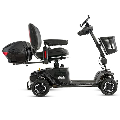 Pride Baja Bandit 4 Wheel Scooter + Accessories, 20 AH