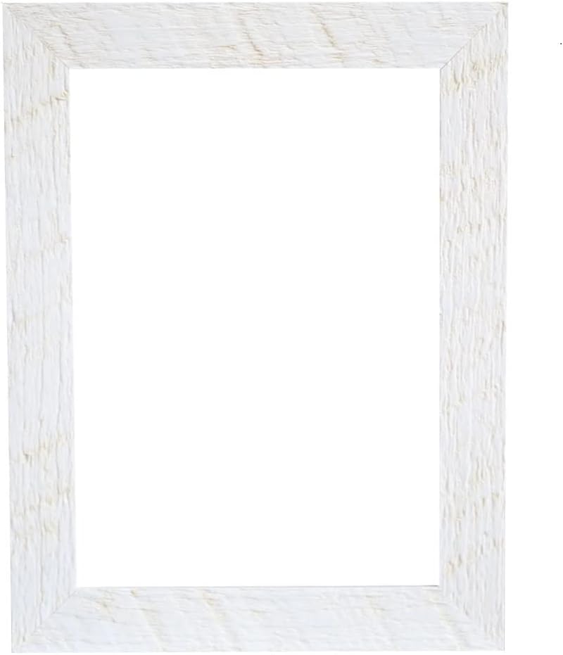 Farmhouse Distressed Barnwood Picture Frame 1" Wide - Real Wood - Made in USA (9x12, Gray Drift)