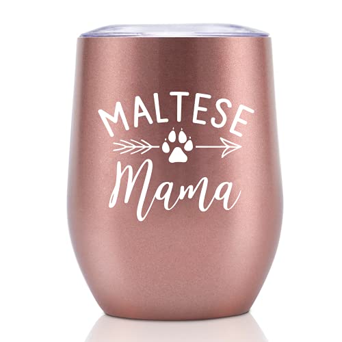 Onebttl Maltese Gifts for Women, Unique Design Tumbler for Maltes...