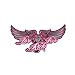 Womens Biker Patches: Live Love Ride Embroidered: Five Colors:Pink Small