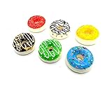 1:1 Scale Handmade Simulated Food Refrigerator Magnets 3D Decorative Fridge Magnets for Home Kitchen Decor Food Toys (Donut), Pack of 6