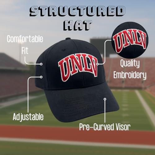 Gorra deportiva ajustable UNLV Rebels Rojo/Blanco miniatura 5