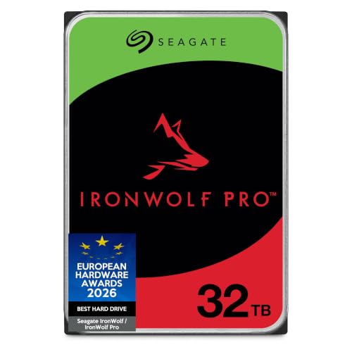 Image of Seagate IronWolf Pro 32TB, NAS internal hard drive, 3.5 inch, 7200 U /Min, CMR, 512 MB Cache, SATA 6 GB /S, Data Rescue Service (ST32000NT00)