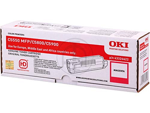 Toner OKI C 5550 MFP magenta 43324422 consommable laser haute capacité