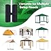 4-Pack Canopy Weights Sand Bags for Canopy Tent, Ohuhu Heavy Duty Weight Bags Sandbag for Pop Up Canopy Tents, Gazebo Weights for Instant Outdoor Sun Shelter Canopy Legs (Bag Only, Sand Not Included)